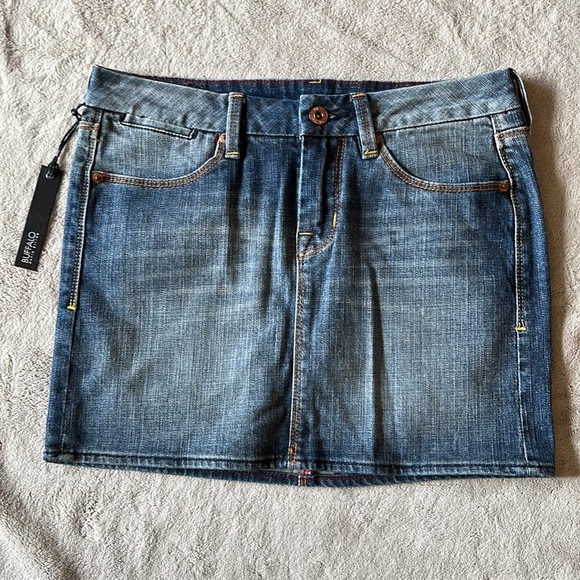 Buffalo David Bitton Denim Mini Skirt - Picture 4 of 11